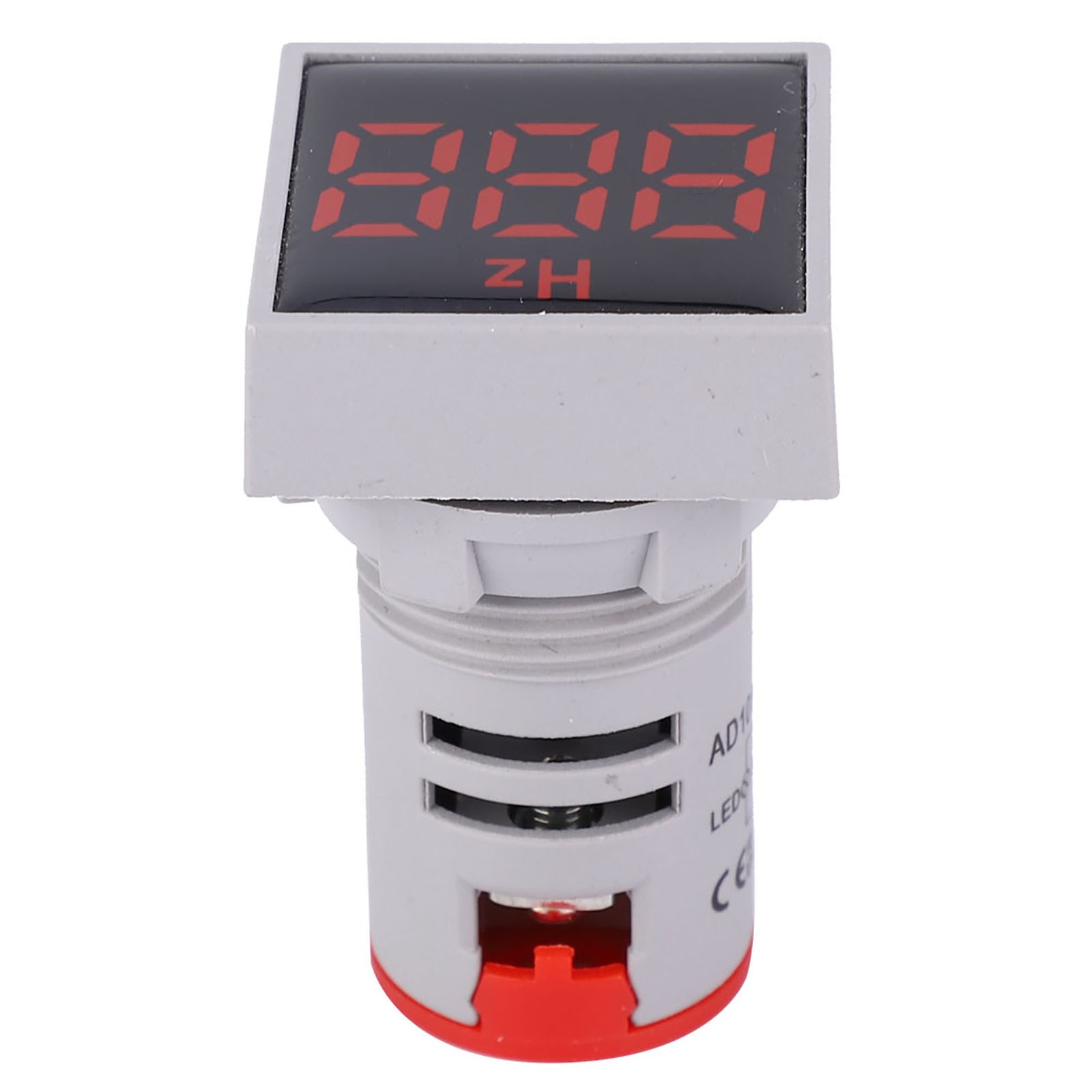 (Red)Square Digital Display LED Indication Light AC100~380V 20~75Hz