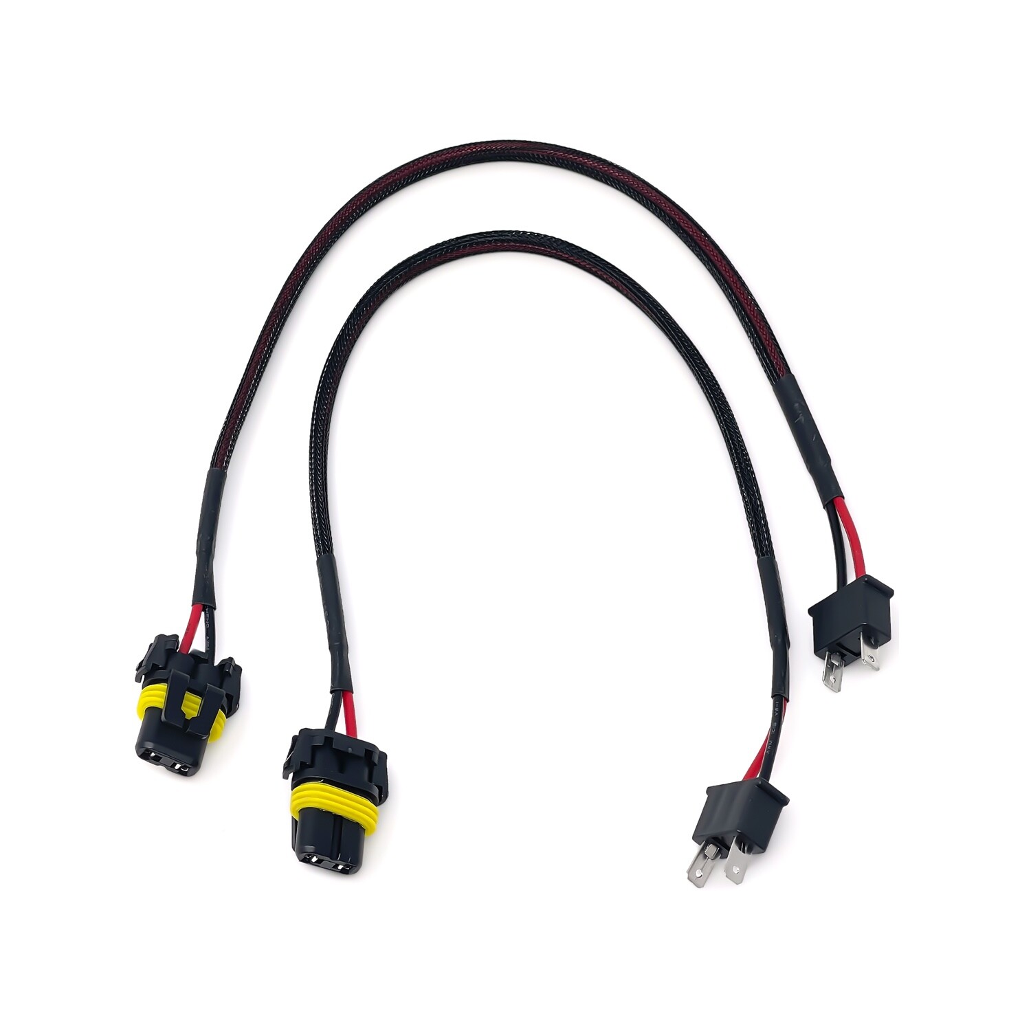 H7 Male to 9006 HB4 Female Wire Harness Adapter Extension for HID LED Retrofit