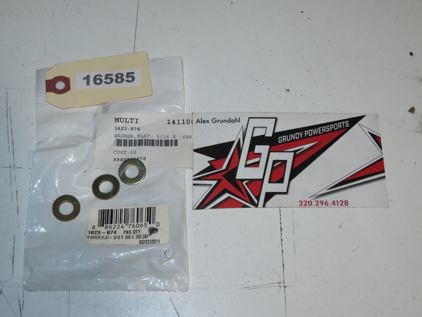 Arctic Cat - New OEM Flat Washers 5/16 X .688 X .065 Qty 3 	1623-874