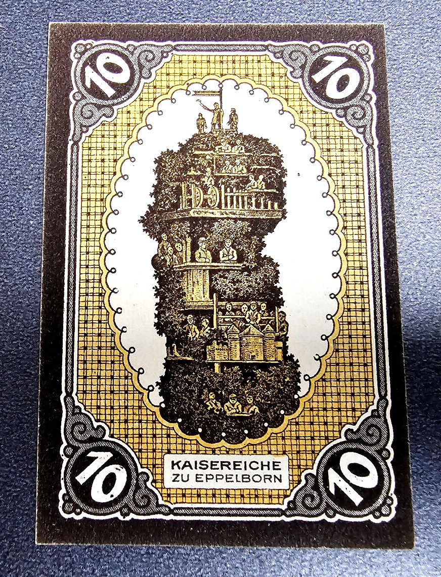 EPPELBORN-DIRMINGEN NOTGELD 10 PFENNIG 1921 EMERGENCY MONEY GERMANY (33294)