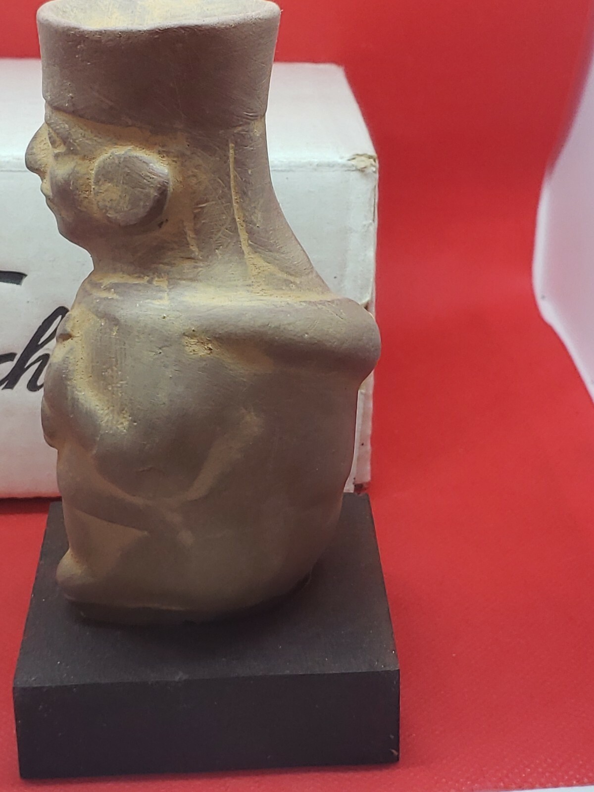 VINTAGE ORIGINAL MOCHICA MEDICINE MAN TINACTIN SCHERING ADVERTISING STATUE-NICE