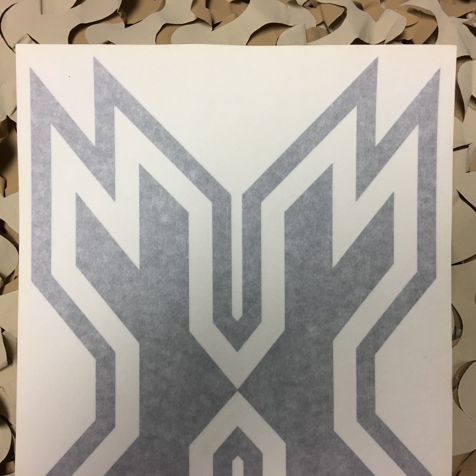 NEW HK Army Icon Car Sticker - Silver