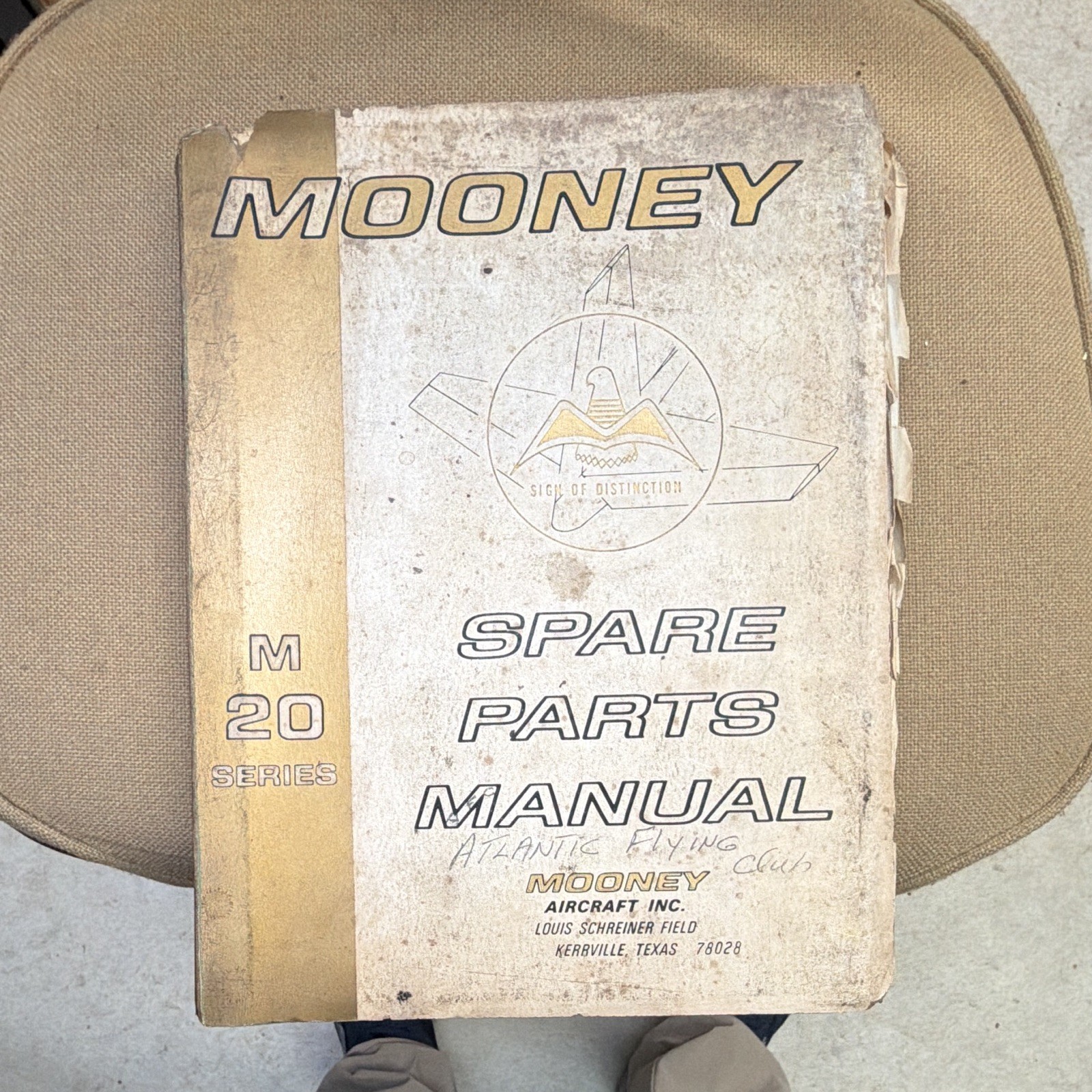 Mooney 1961-64 M-20B/C/D/E Spare Parts Manual January 1966 original not a copy.