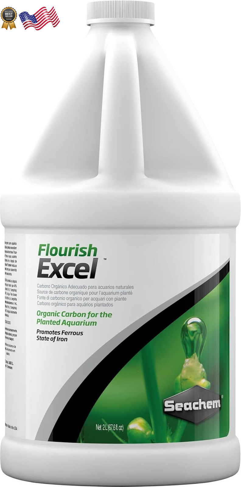 Excel Bioavailable Carbon Organic Carbon Source for Aquatic Plants 2L FREE SHIP