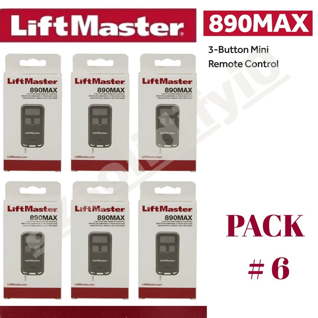 LiftMaster 890MAX 3-security Button Mini key chain Garage Door Opener Control