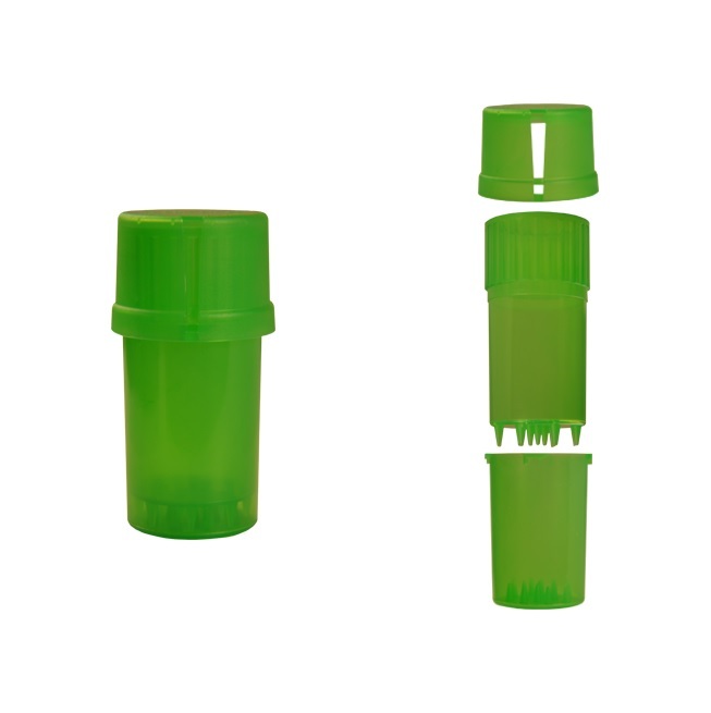 MedTainer Child Resistant Smell Proof Storage & Grinder GREEN Clear $$ BAY HYDRO