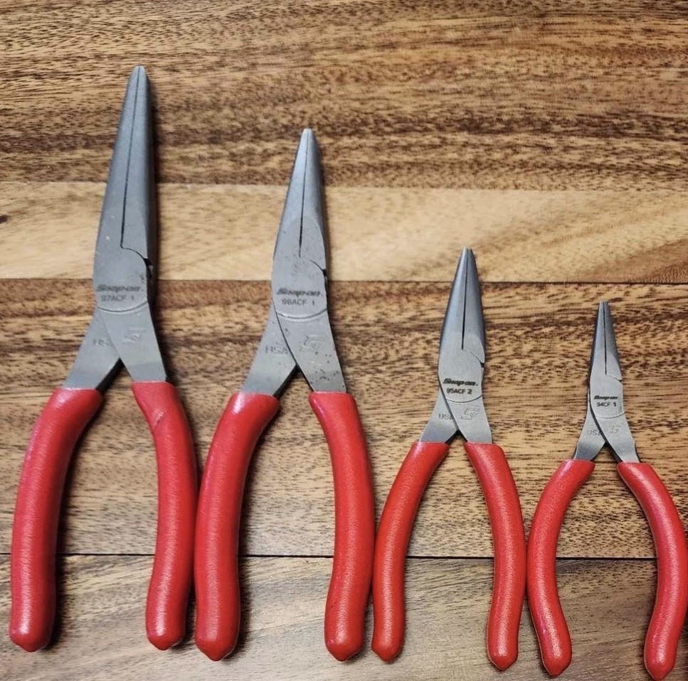 *NEW * Snap On Tools 4 Pc Plier Set - 94ACF 95ACF 96ACF 97ACF