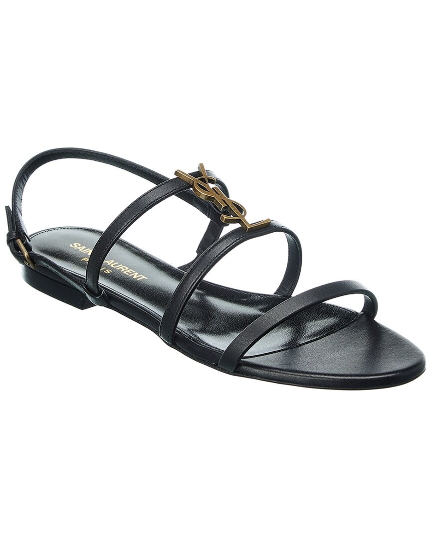 Saint Laurent Cassandra Leather Sandal Women's
