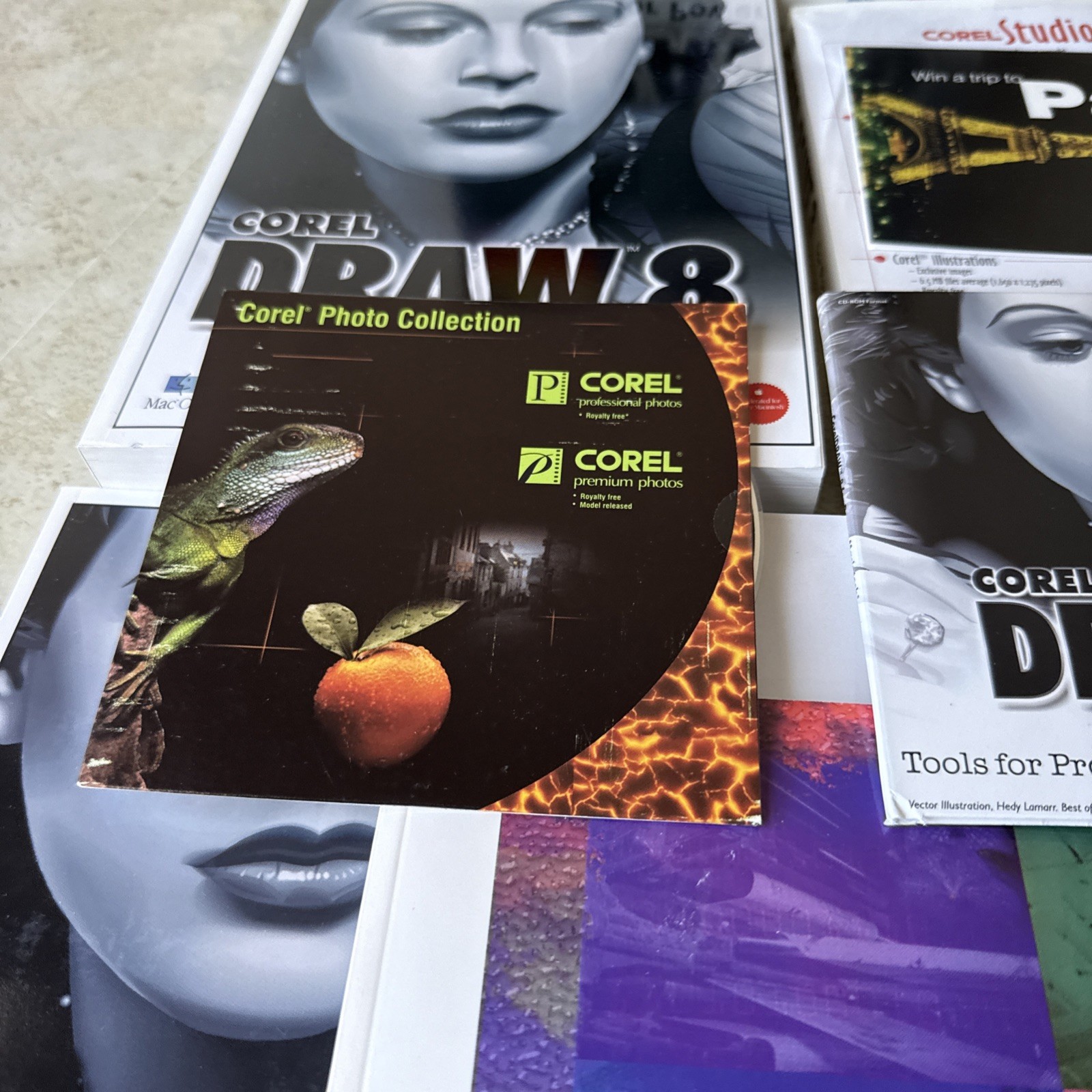 Corel Draw 8 Power Macintosh Software Complete CDs & User Manuals