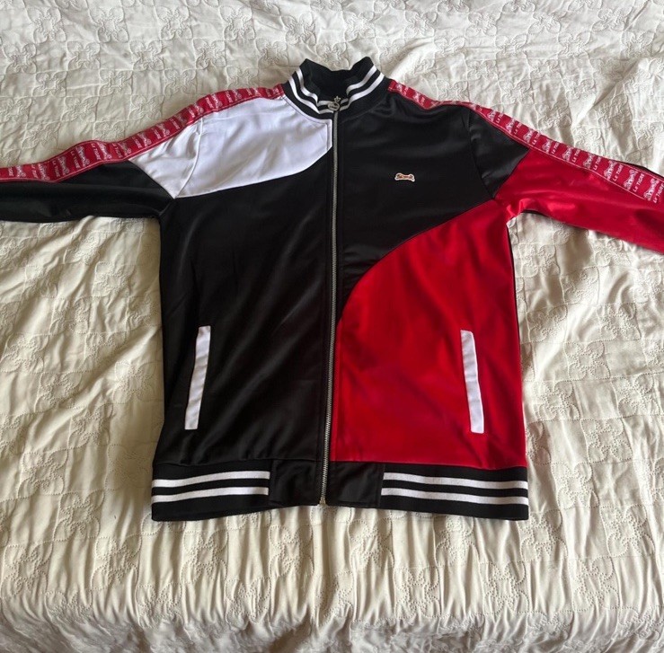 Le Tirge Tracksuit Set Black Red White Jacket & Pants