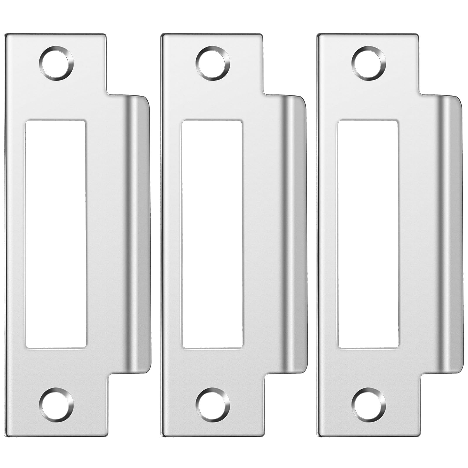 Haiabei 3Pcs 4-7/8" Zinc Plated Strike Plate Universal Door 3PCS