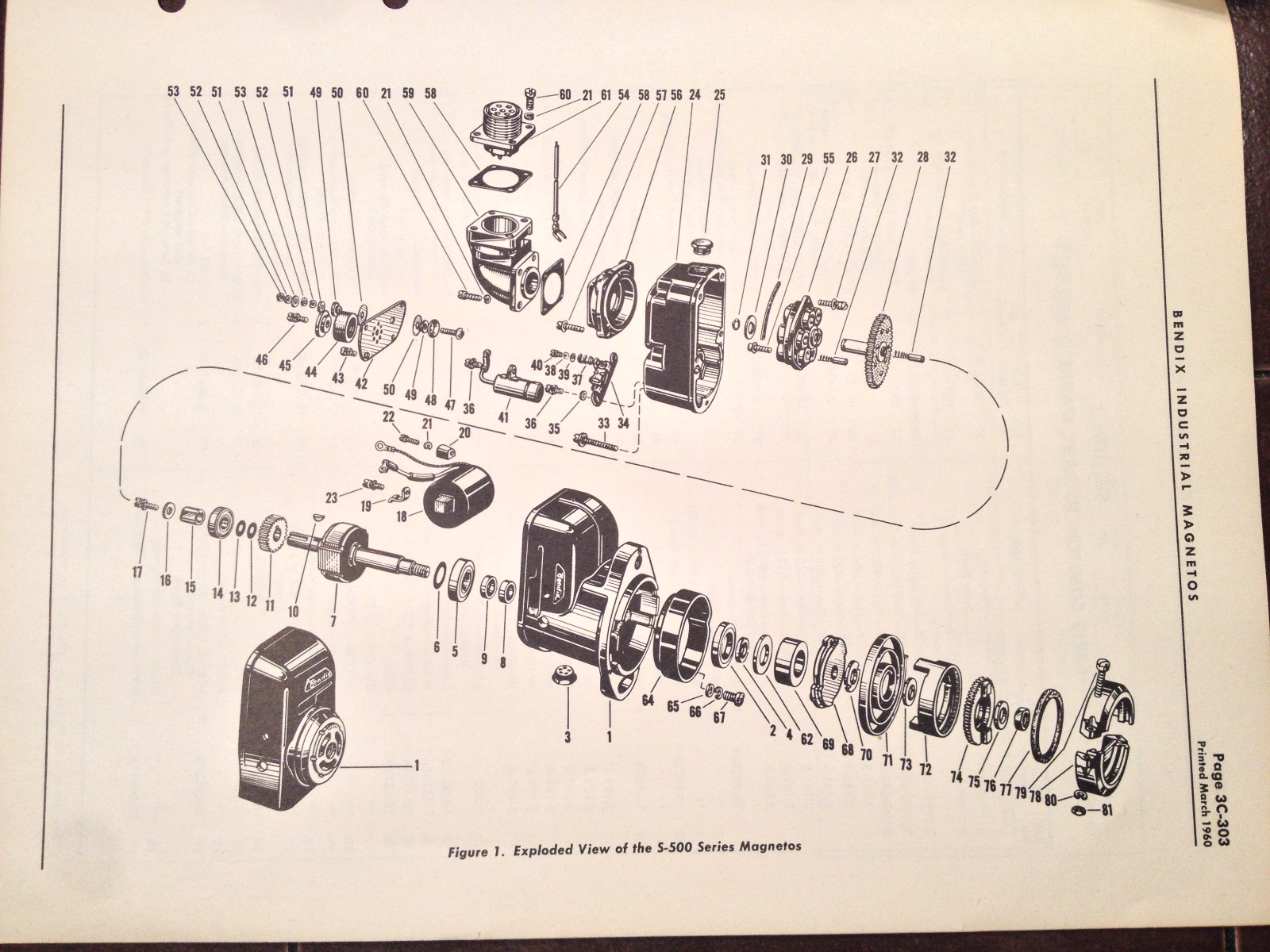Bendix S-500 Magneto Parts Lists Manual.