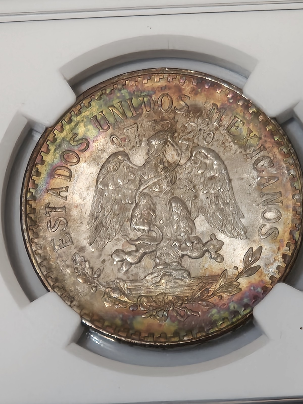 1942 Mexico Peso MS 64 Eye Candy Series Toner