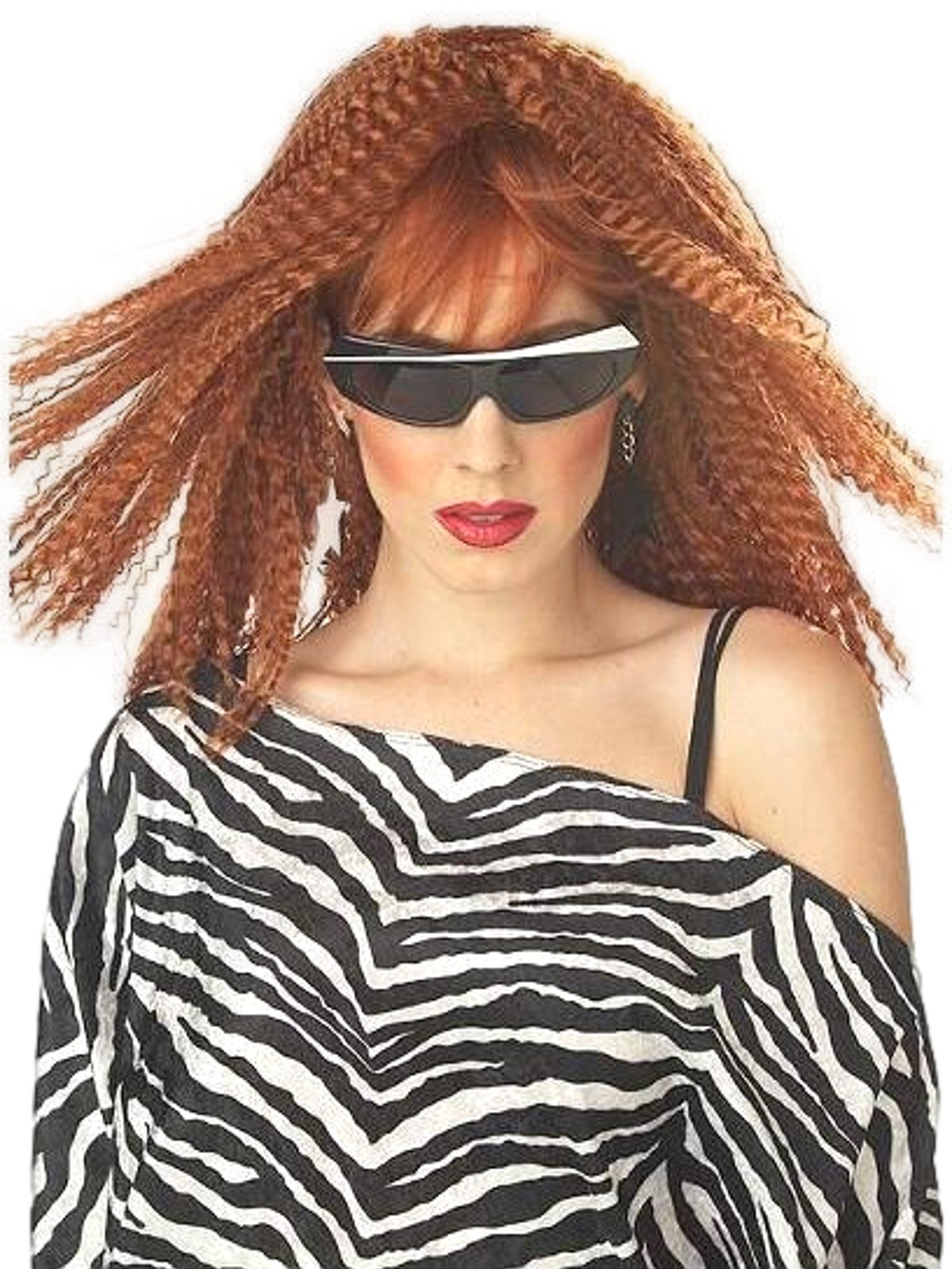 California Costumes Womens Crimptastic Long Red Crimped Wig