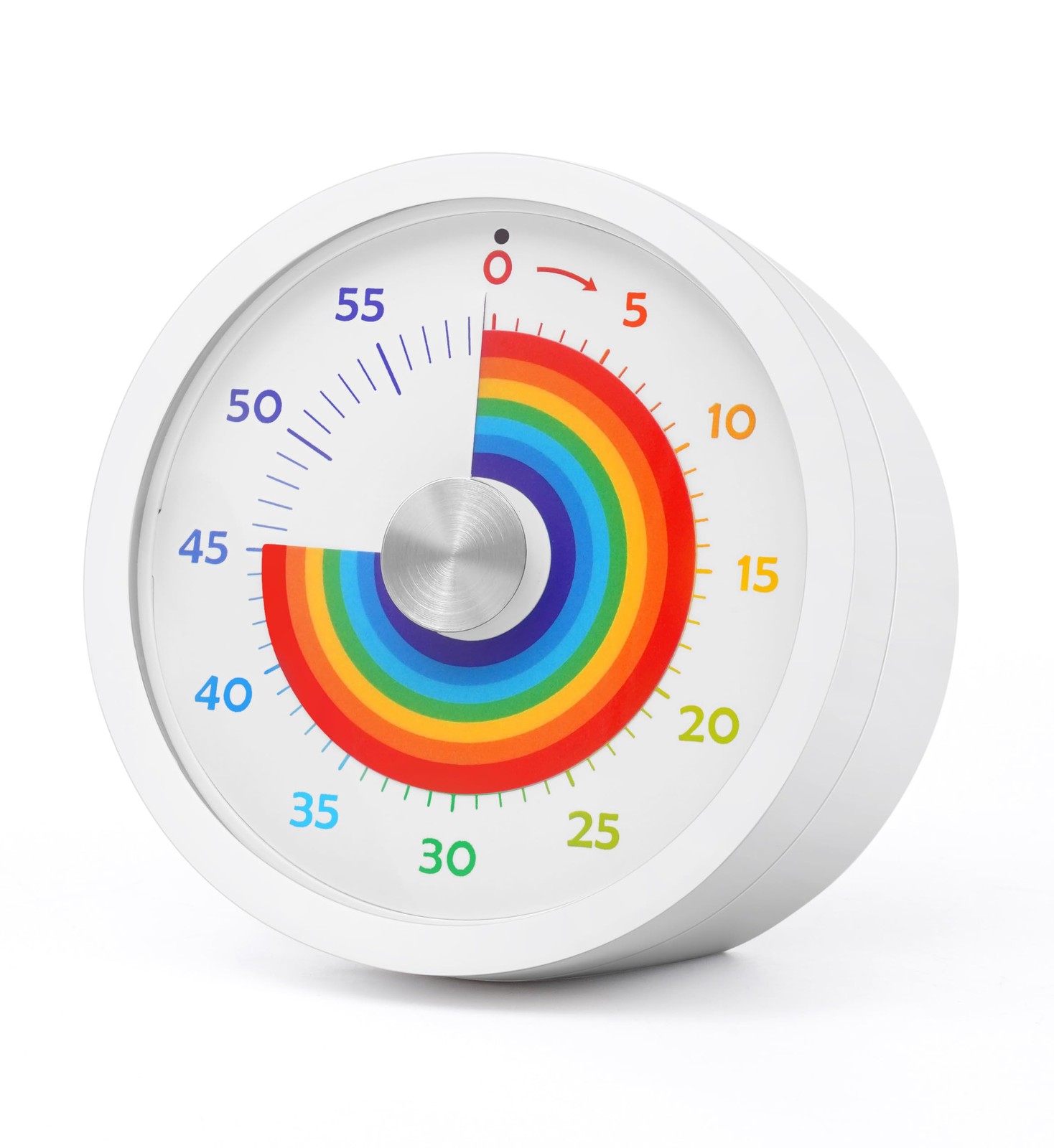 Visual Timer, Kitchen Timer Rainbow Disk 60 Minute Countdown Timer for Kids and