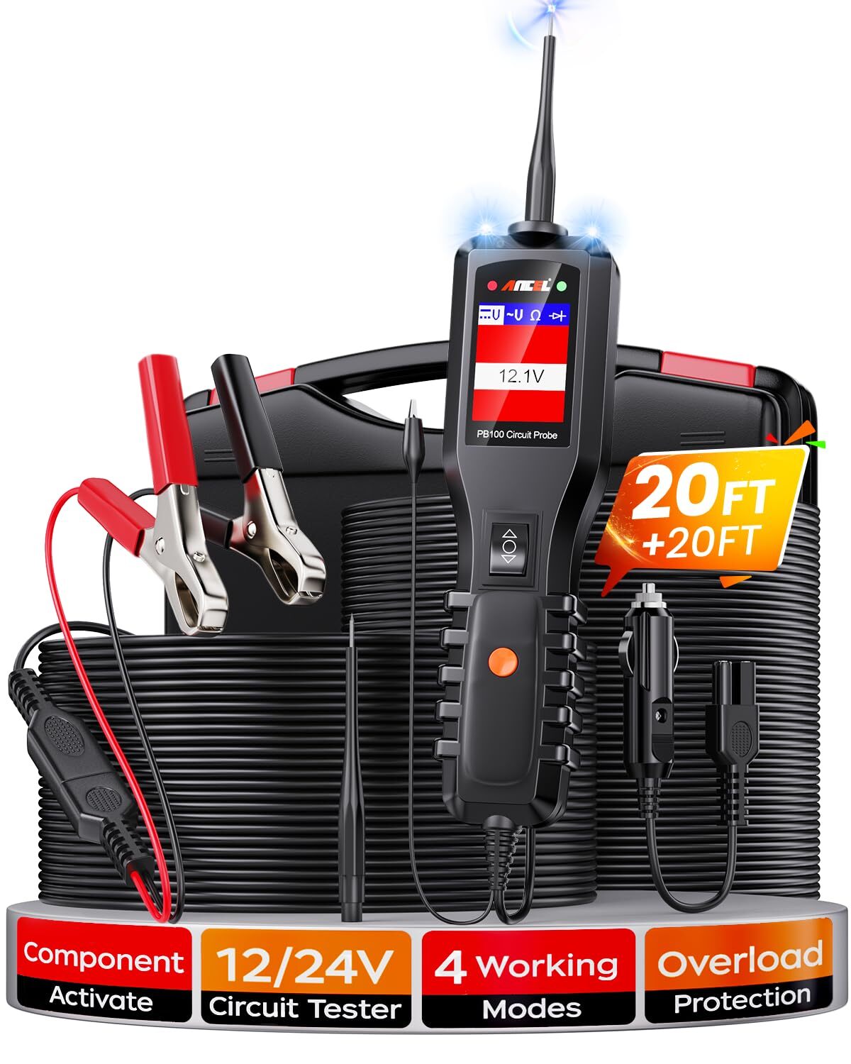 Car PowerScan Electrical Tester Power Probe Circuit Tester AVOmeter Diagnostic
