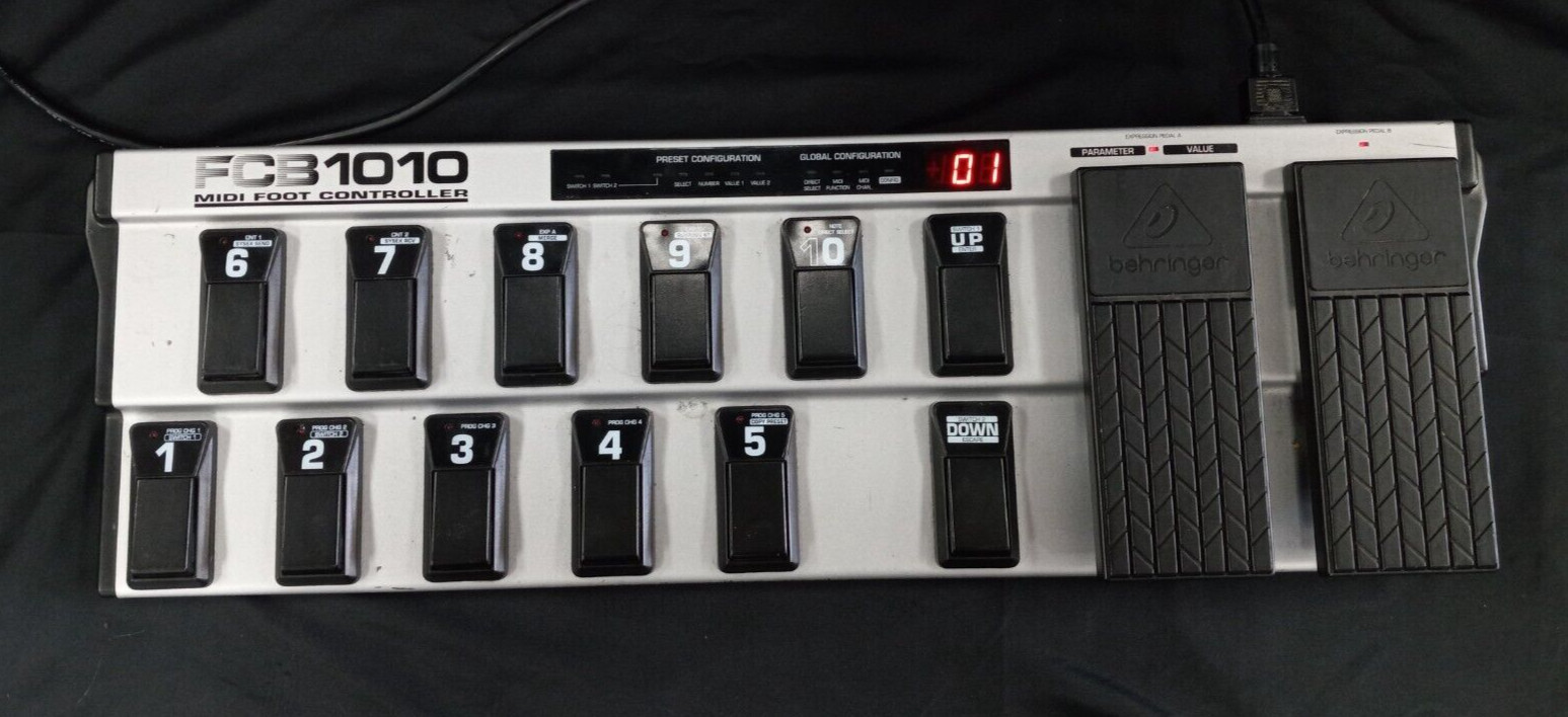 Behringer FCB1010 MIDI Foot Controller w/ Power Supply