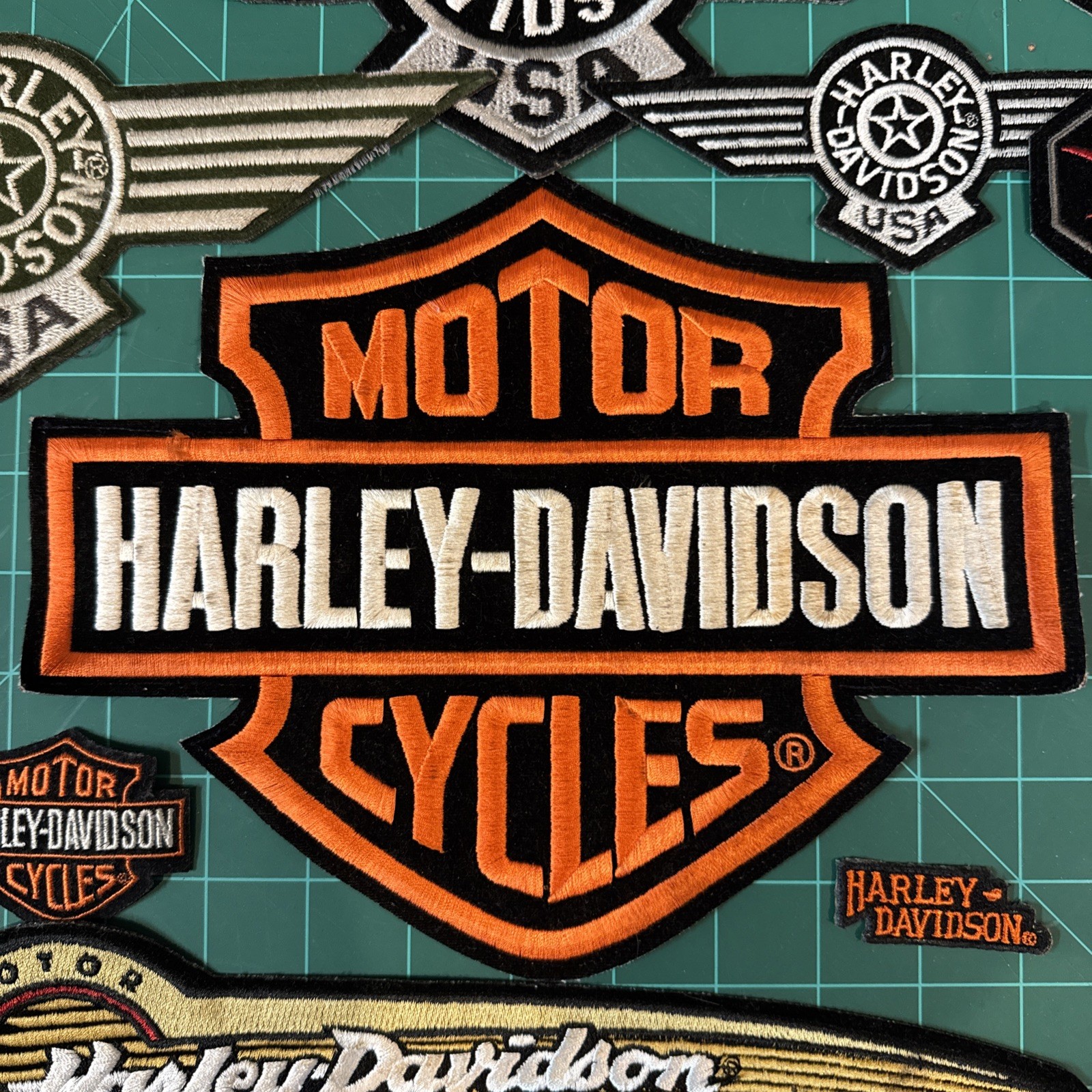 Harley Davidson Patches (18)Vintage assortment-HOG USA Anniversary Patch