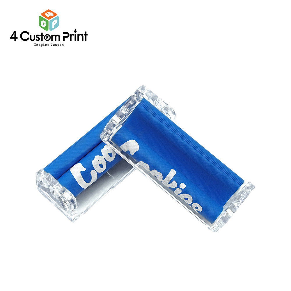 70mm Tobacco Rolling Machine Plastic Easy Handheld Cigarette Roller Blue