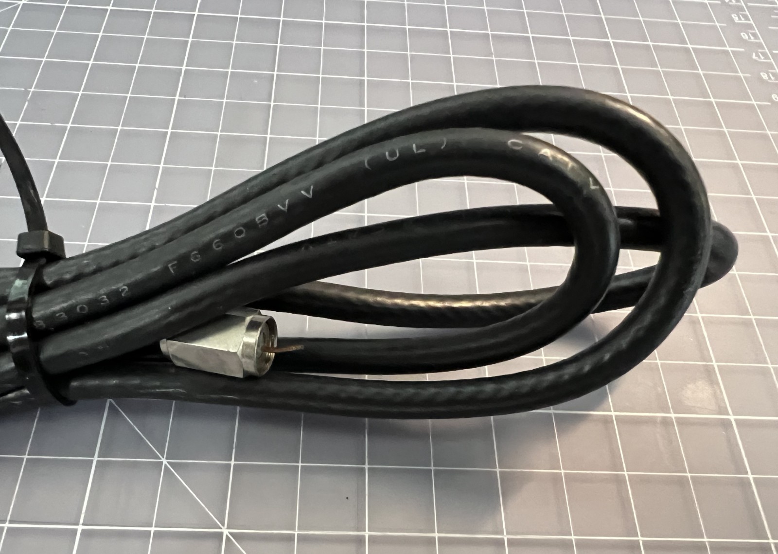 Coaxial Cable RG6 F-Type Male to Male Heavy Duty TV Modem Cable Used
