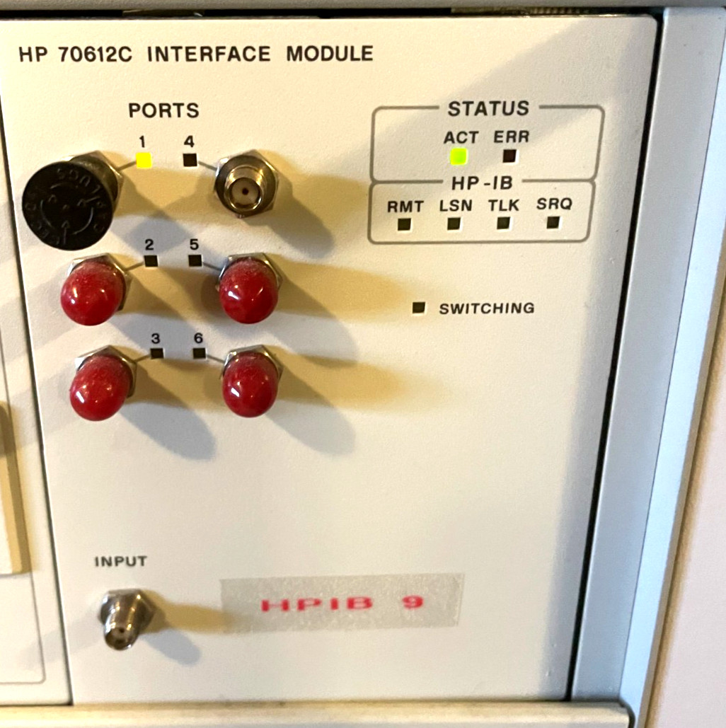 HP/Hewlett Packard 70612C Interface Plug-In Module for Agilent Spectrum Analyzer