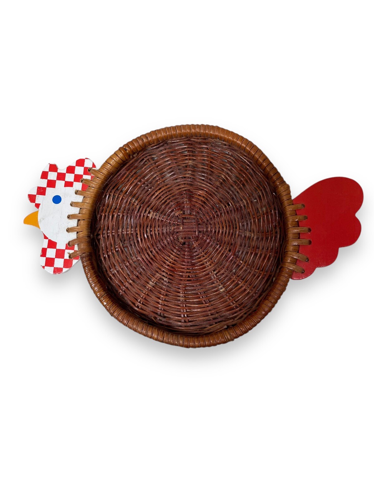 Chicken Shaped Wicker Basket Coaster?