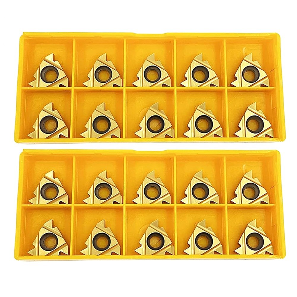 Inserts Pack of 20 High Performance Model 16ER AG60 Compatible with Lathes