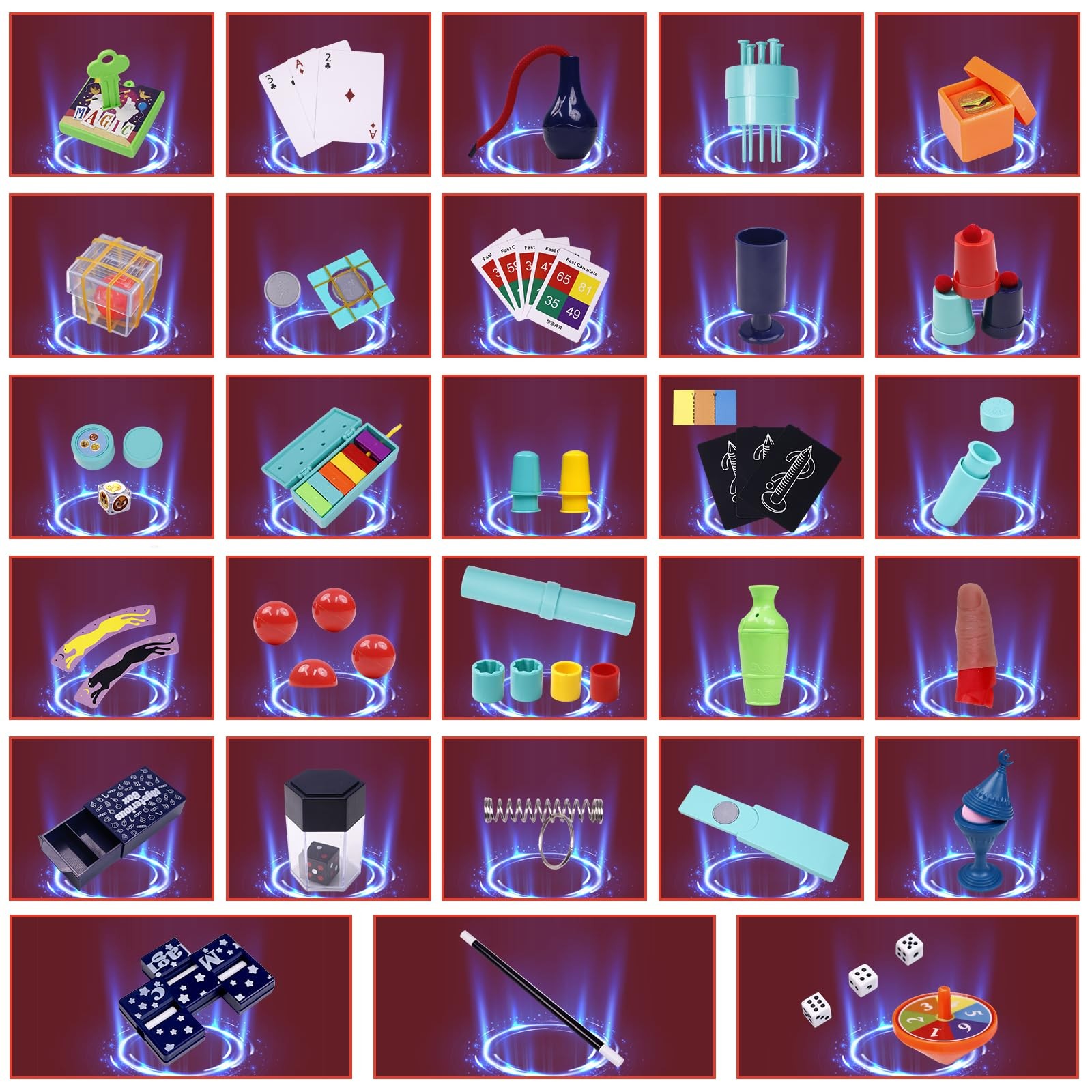 Magic Kit - 250+ for Beginner Tricks Show with Small, Colorful
