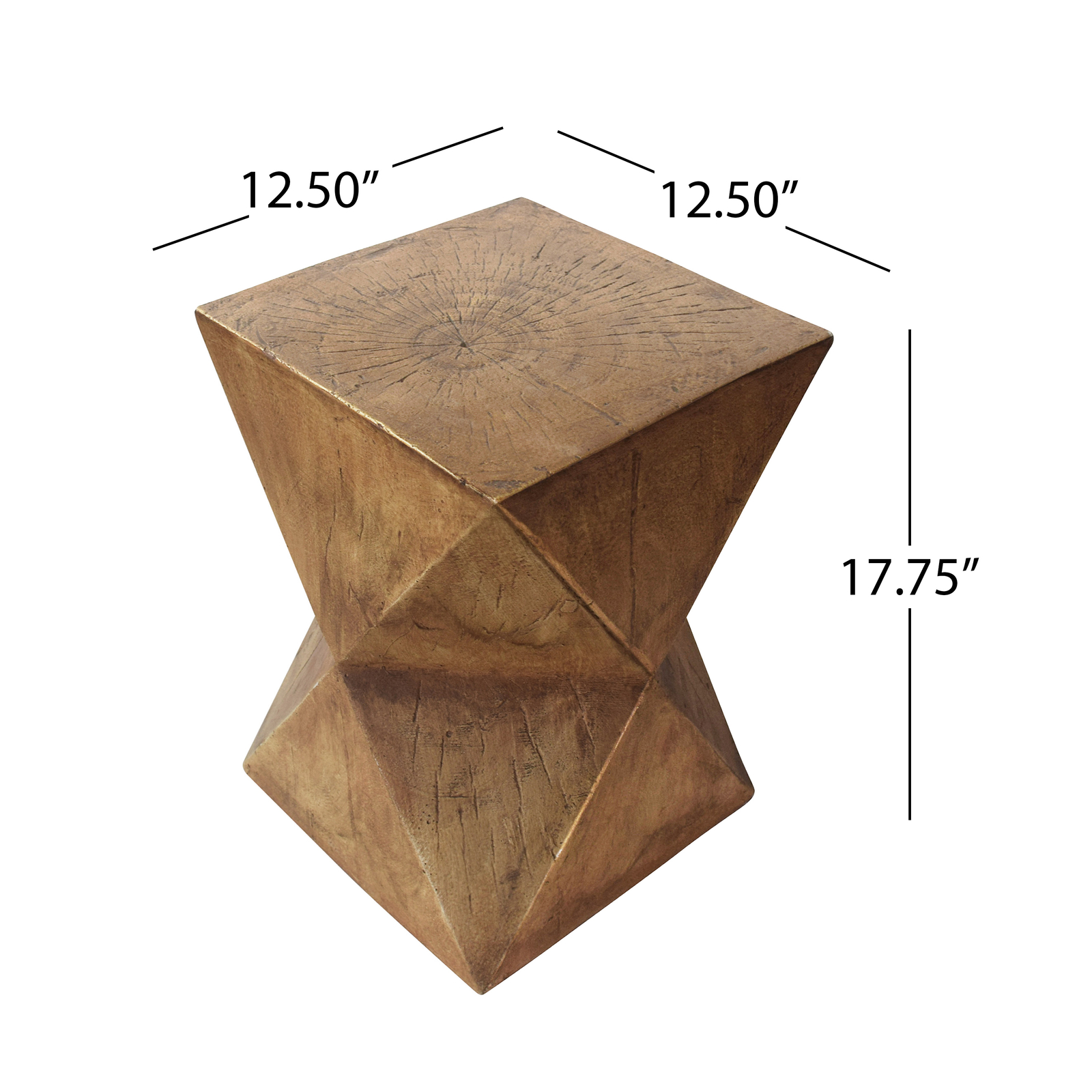 Lux Outdoor Lightweight Concrete Accent Table