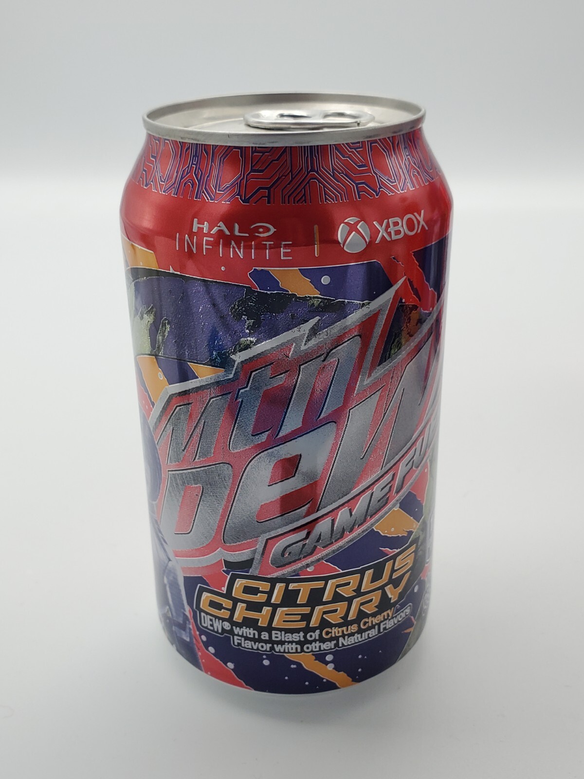 FULL 2023 Mtn Dew Game Fuel Citrus Cherry 12oz Dew Can XBOX HALO INFINITE