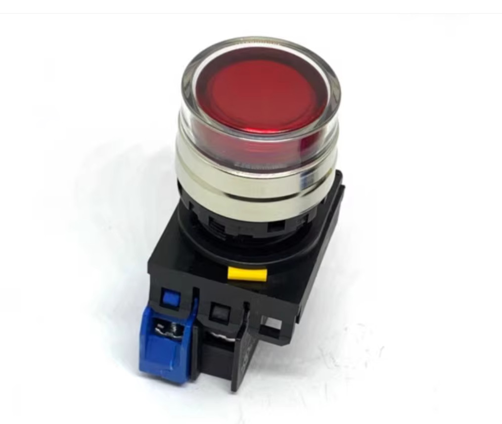 1PC New IDEC Self-reset button with light YW4L-MF2E02Q4Y 24V yellow 2NC #LL