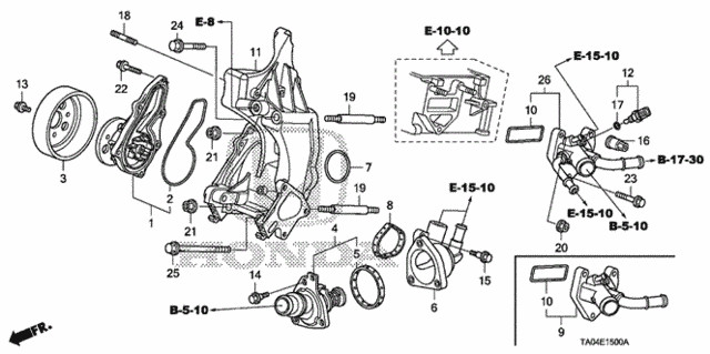 Genuine Honda Bolt Special (6X19) (Nippon Thermostat) 90050-PNA-003