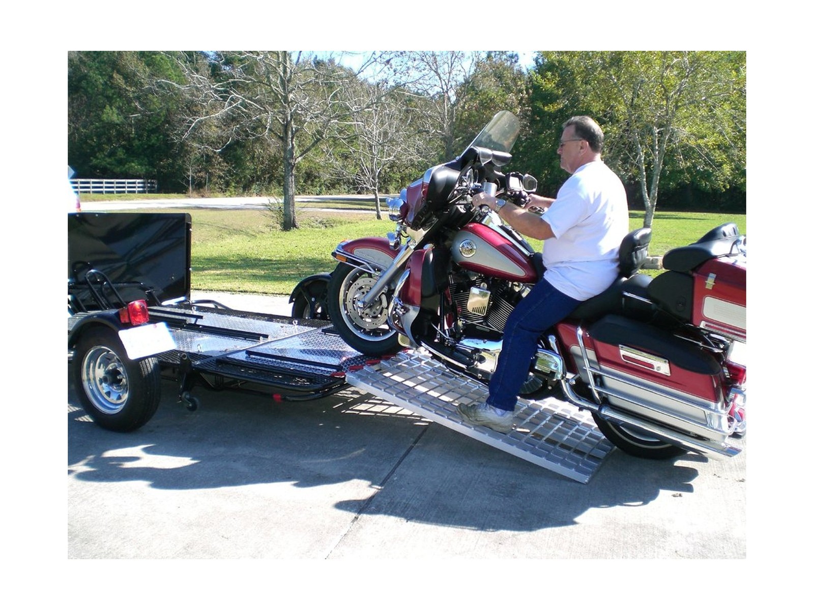 Aluminum Ramps 4 ft. USA - Motorcycles on to Trailers - 5244 MCDR Ramp