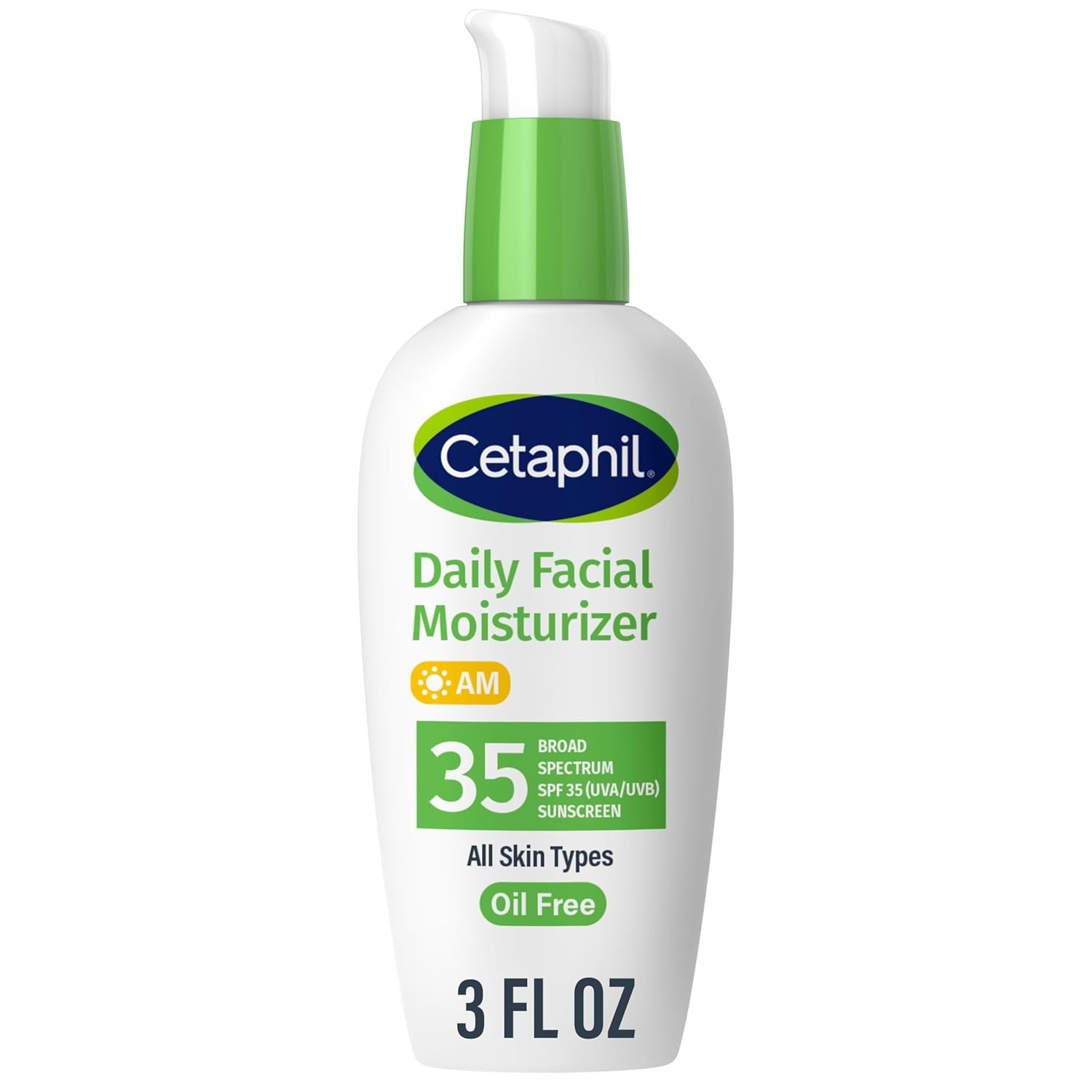 Cetaphil Face Moisturizer, Facial Moisturizer with SPF 35, 3oz -Exp 05-2026