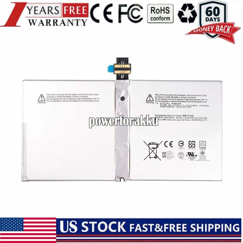 Battery For Microsoft Surface Pro 4 (1724) G3HTA027H G3HTA026H G3HTA031H DYNR01