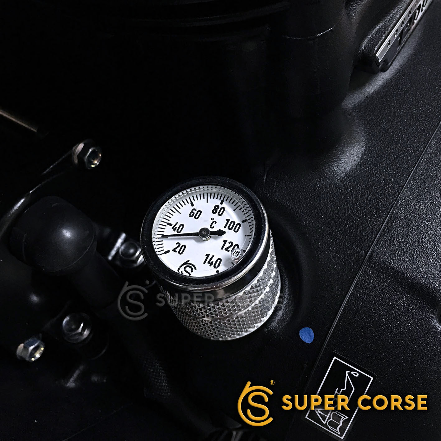 Triumph Bonneville T120 THRUXTON STREET TWIN Oil Temp Gauge Silver Celsius