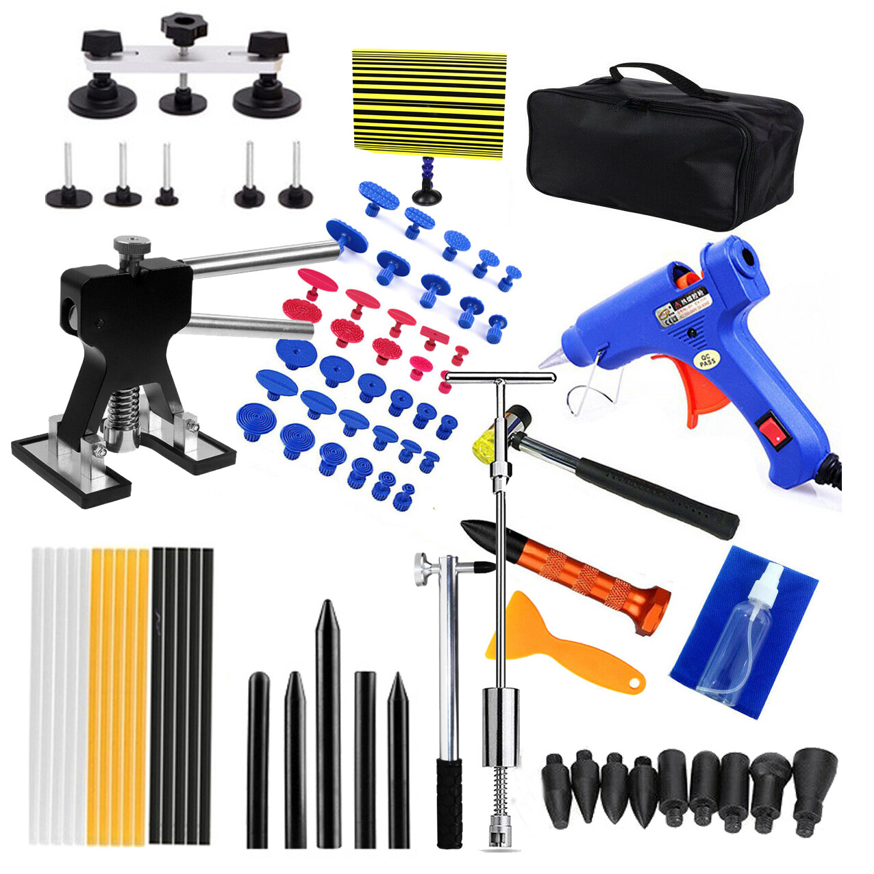 Paintless Dent Removal Puller Dent Lifter Tool Line Board Repair Hammer Kits
