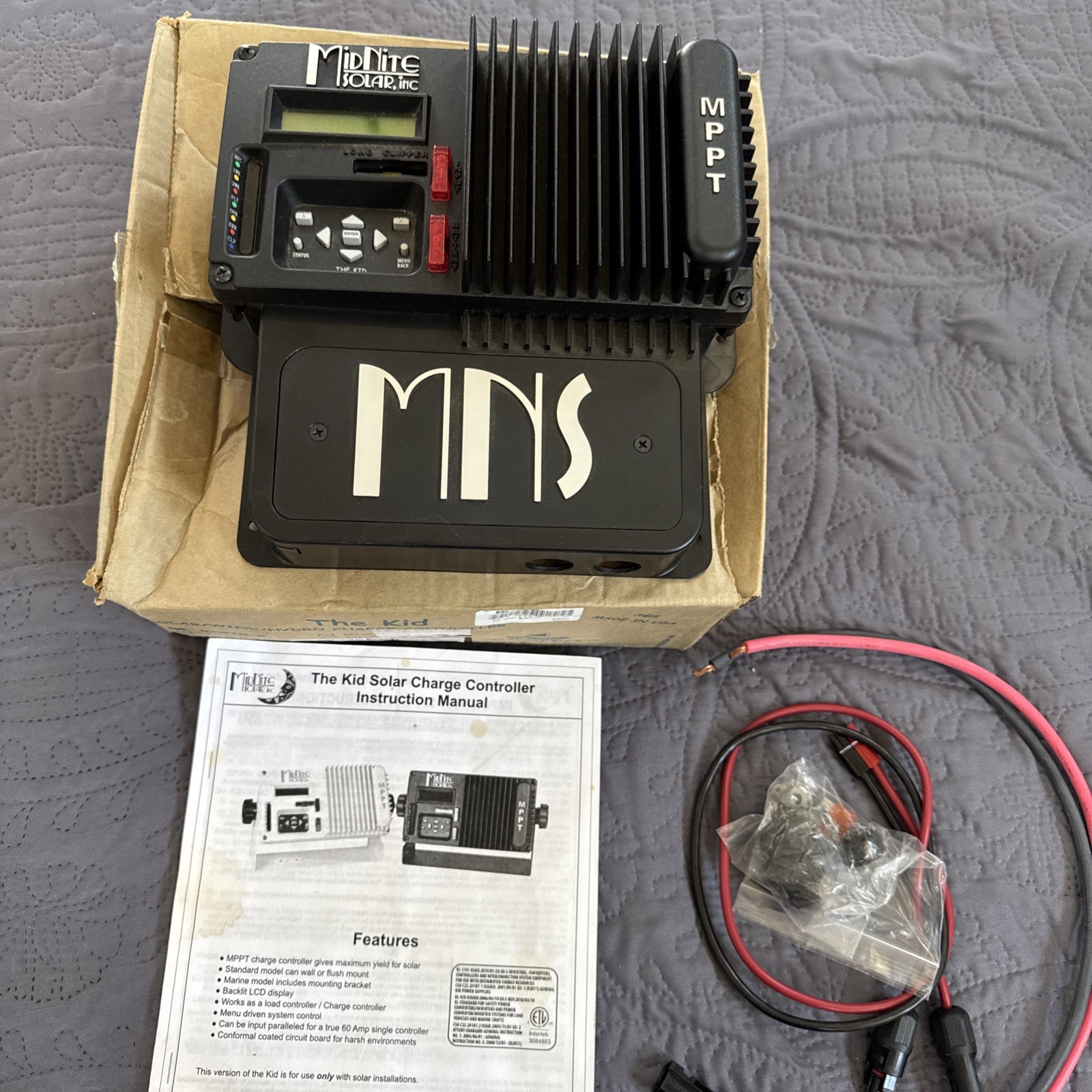 Midnite Solar Kid BLACK 150 MPPT Charge Controller Regulator 150V 30A USA NEW