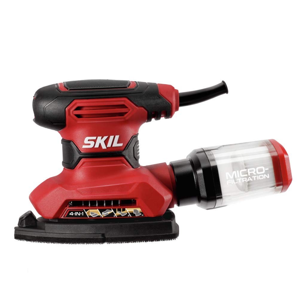 SKIL Corded Multi-Function Detail Sander with Micro-Filter Dust Box 3 Additional