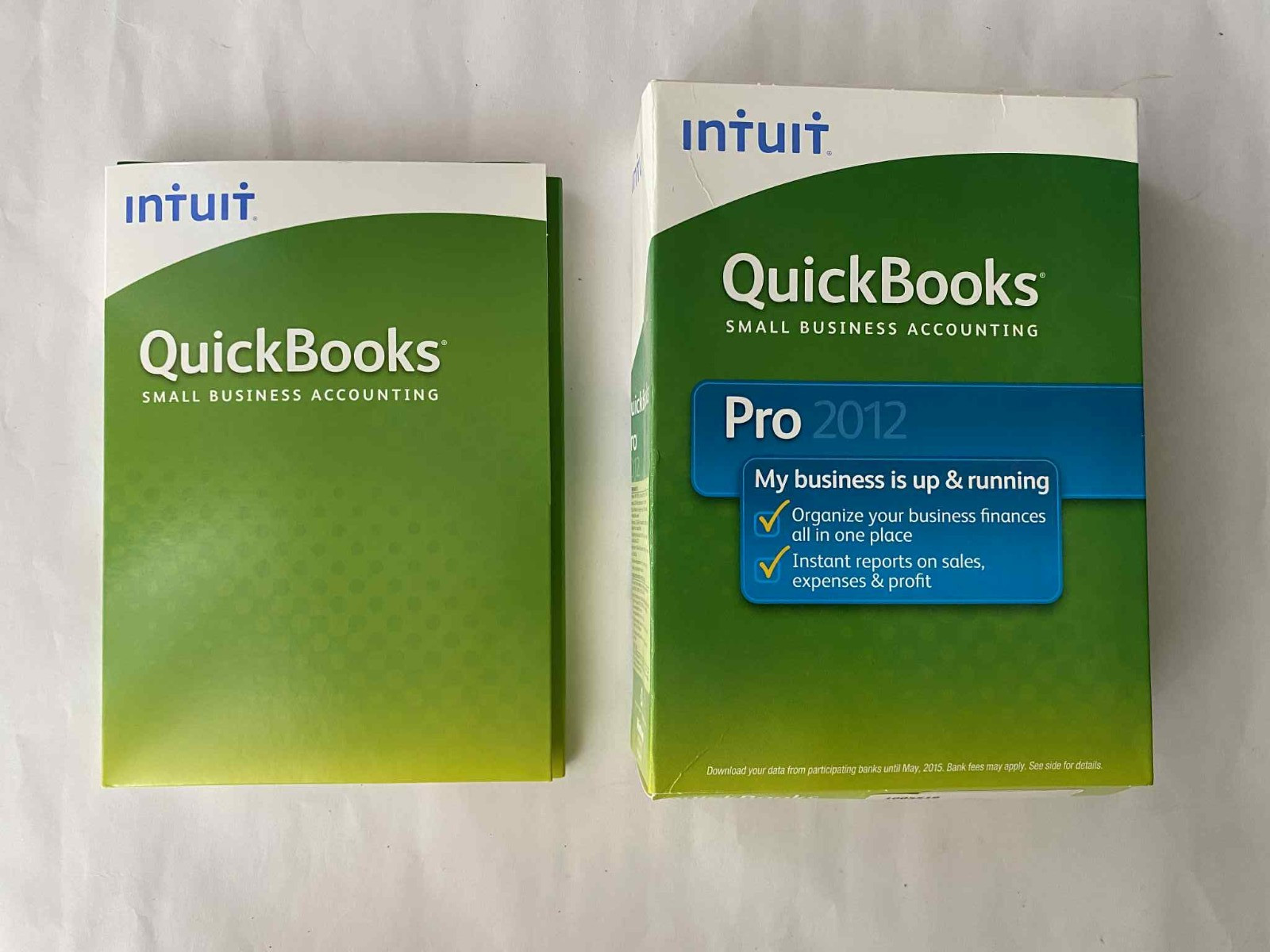 INTUIT QUICKBOOKS PRO 2012 FOR WINDOWS Start guide , CD , Installation guide use