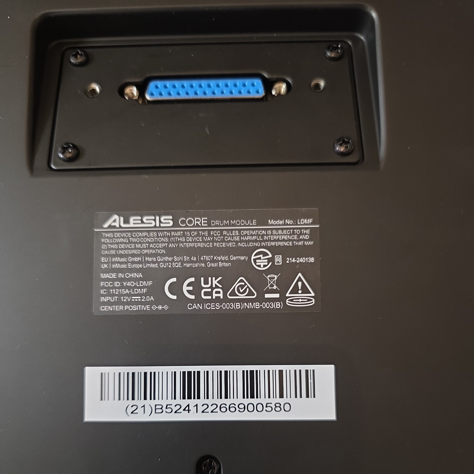 Alesis Strata Core Electronic Drum Module w/ Power Cable, Mount, and Cable Snake