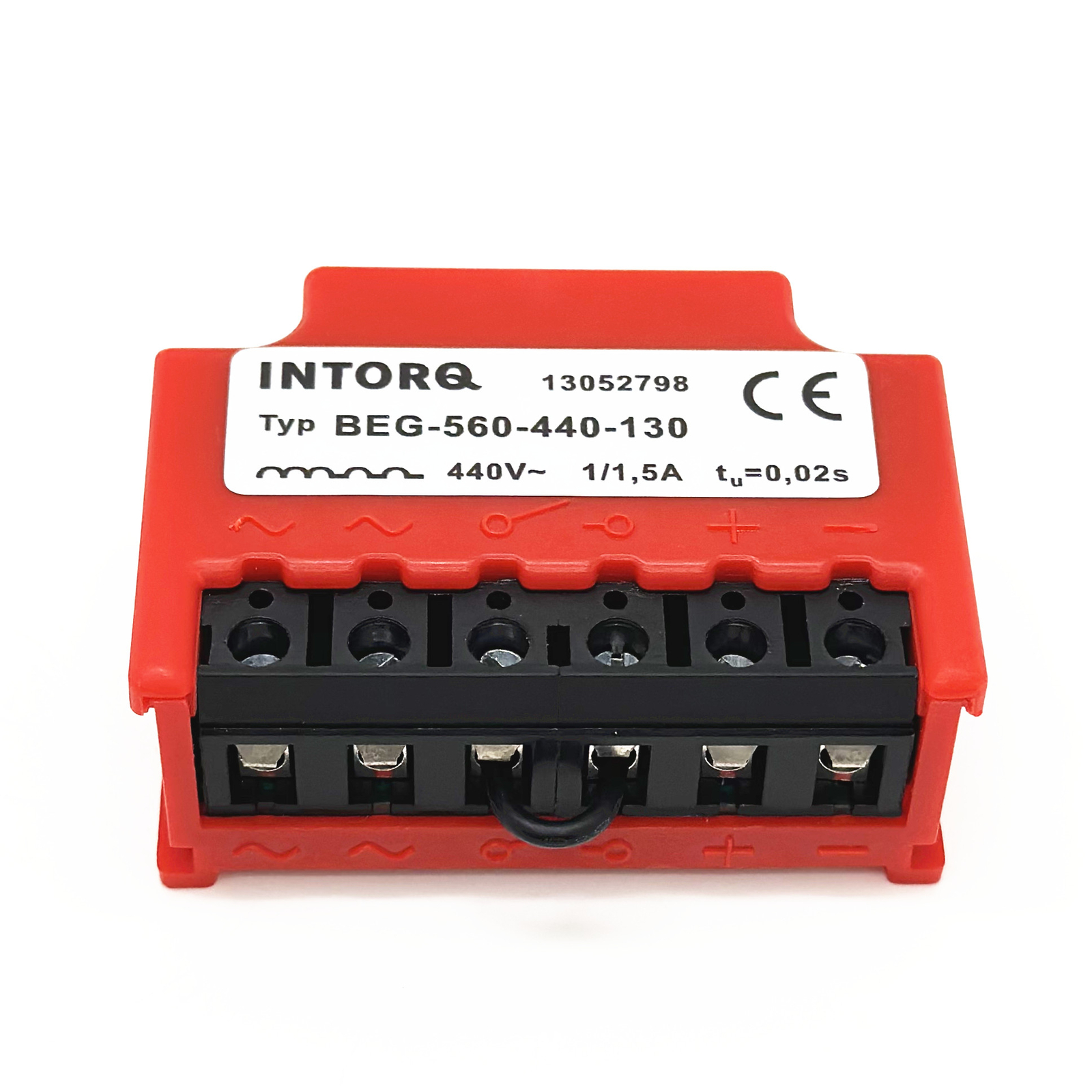 INTORQ 13052798 BEG-560-440-130 440V~ 1/1,5A tu=0.02s Excitation Brake Rectifier