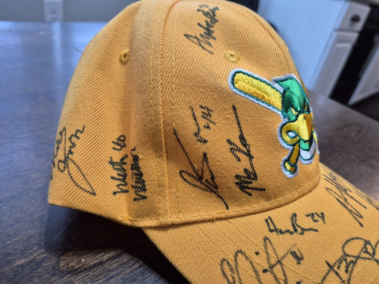 Madison Mallards signed hat 21 autographs