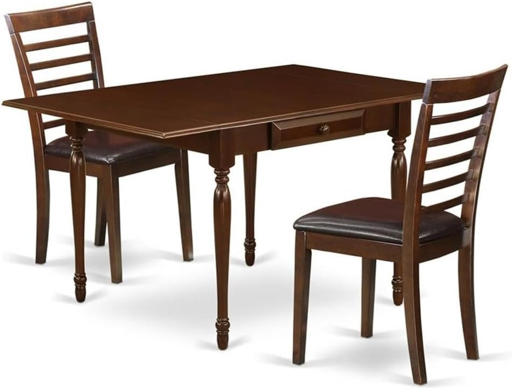 MZML3-MAH-LC 3 Piece Dining Room Furniture Set Contains a Rectangle Dining Table