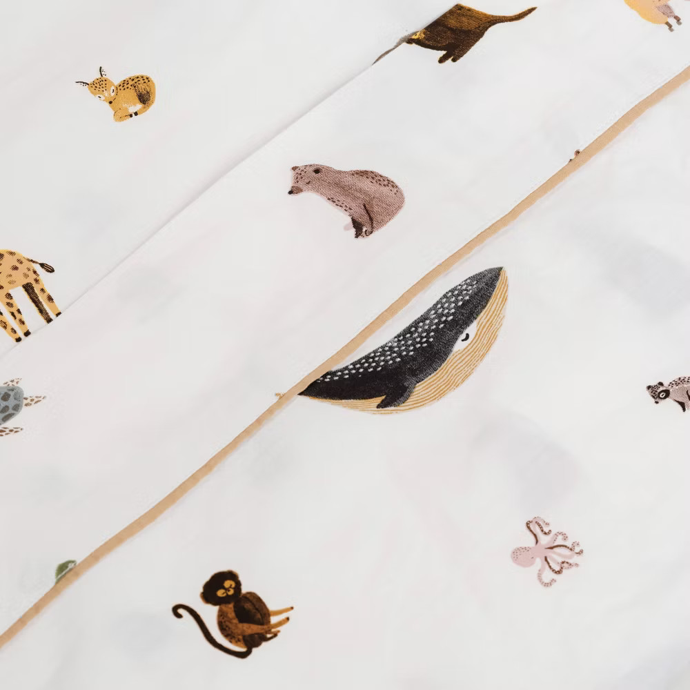 Gathre Menagerie Zoo Animals Sheet Set