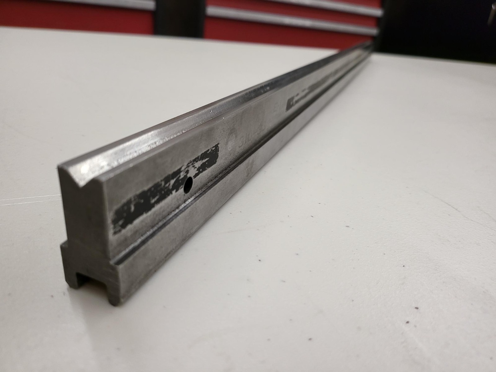 Amada Press Brake 5/16" 1V Sash Rail Type Die 310-33 at 32.87" Long Minor Wear