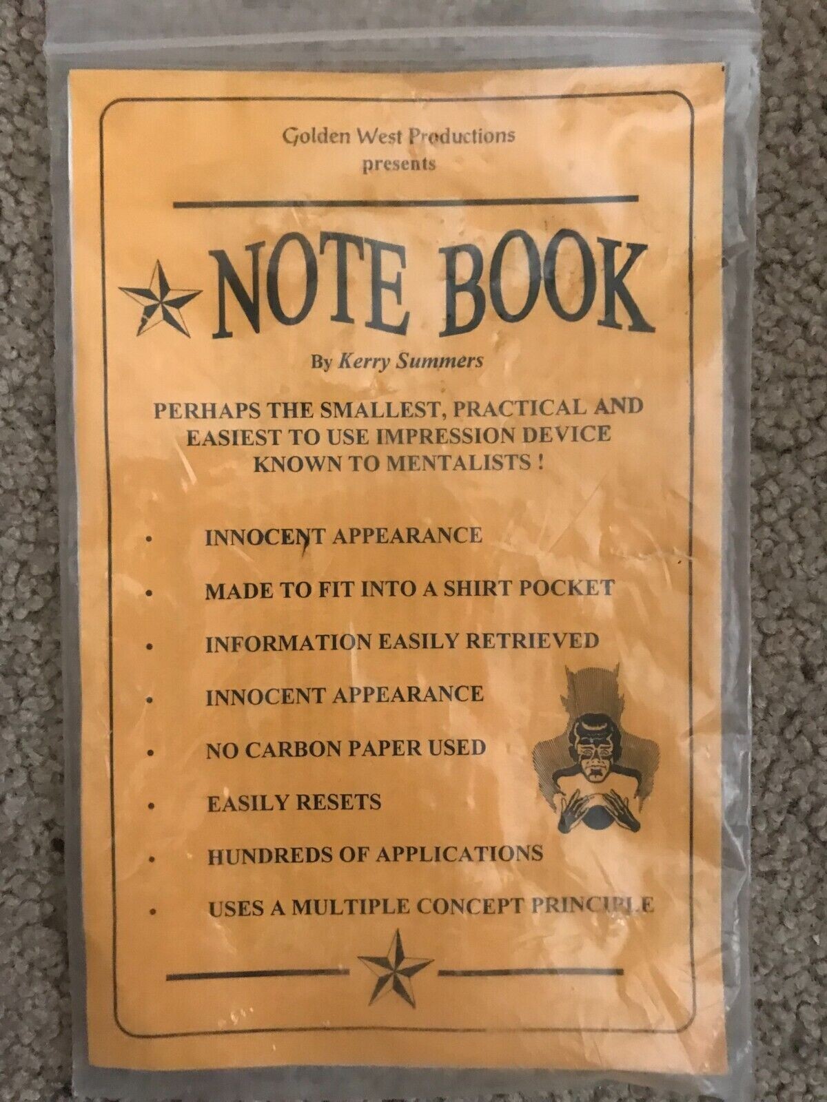 The Notebook by Kerry Summers Magic Mentalism Trick