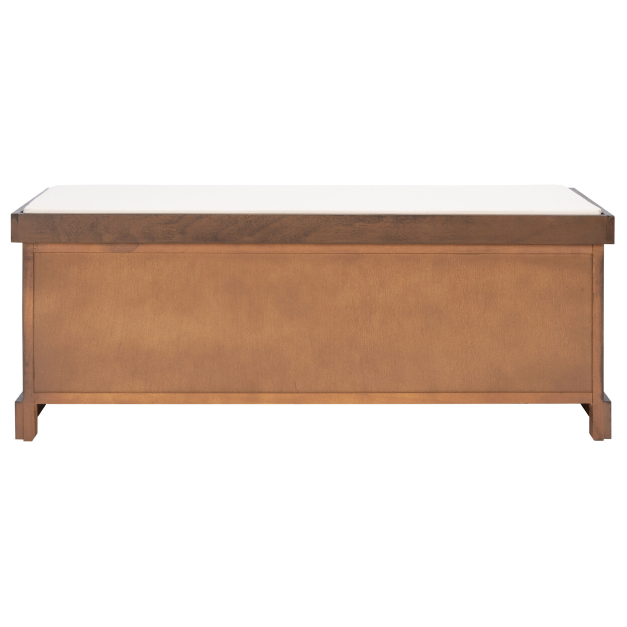 SAFAVIEH Landers 3-Drawer/Cushion Storage Bench | Brown |