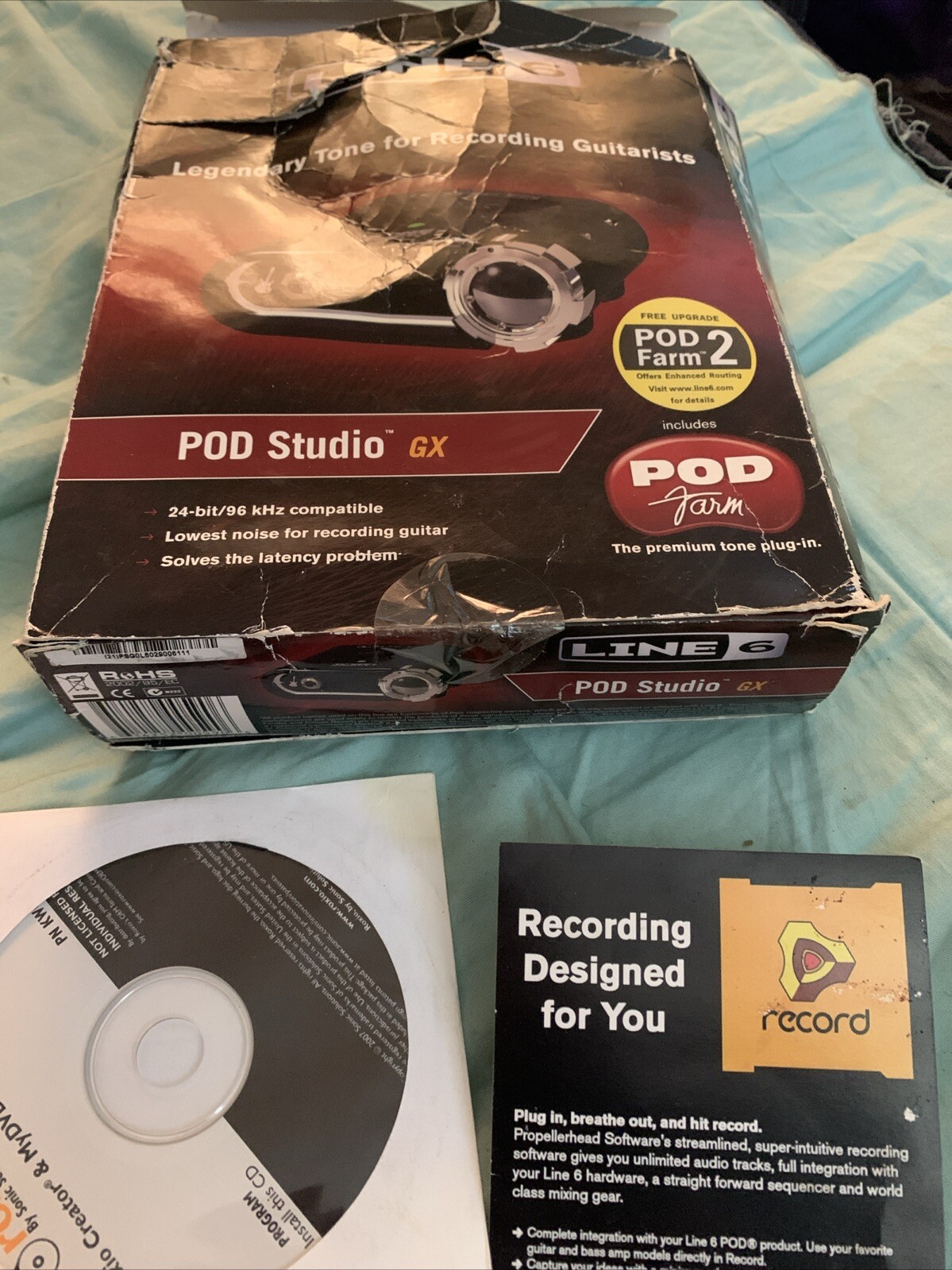 Line6 POD STUDIO GX+roxio Mydvd 9.0 De