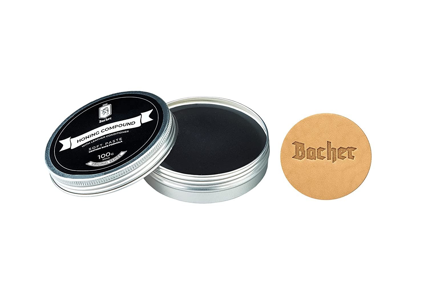 Bacher Stropping Compound - 3.53 oz - Black Ultra Fine 12000 100g,